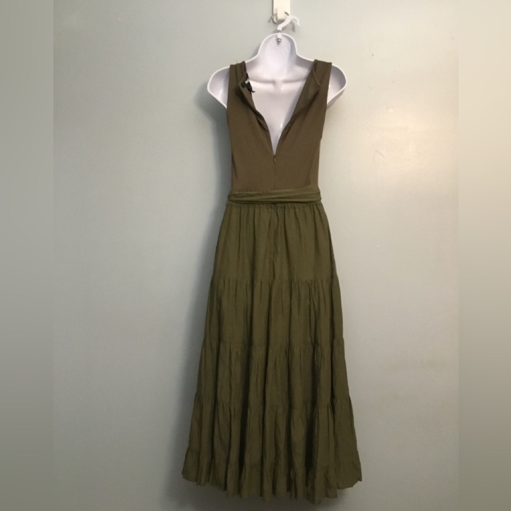 PAIGE Olive Backless Maxi Dress - Picture 3 of 16